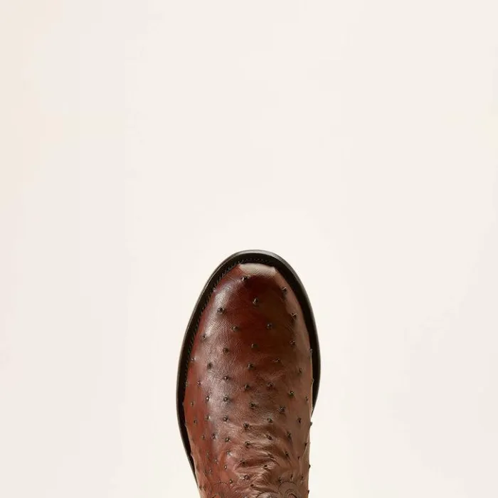 Ariat Western Boots Men Bench Made Clanton Western Boot Bourbon Full Quill Ostrich Ariat Western Boots Men Bench Made Clanton Western Boot Bourbon Full Quill Ostrich