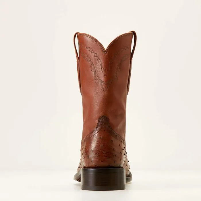 Ariat Western Boots Men Bench Made Clanton Western Boot Bourbon Full Quill Ostrich Ariat Western Boots Men Bench Made Clanton Western Boot Bourbon Full Quill Ostrich