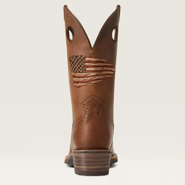 Ariat Western Boots Men Roughstock Patriot Western Boot Distressed Brown Ariat Western Boots Men Roughstock Patriot Western Boot Distressed Brown