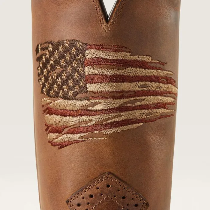 Ariat Western Boots Men Roughstock Patriot Western Boot Distressed Brown Ariat Western Boots Men Roughstock Patriot Western Boot Distressed Brown