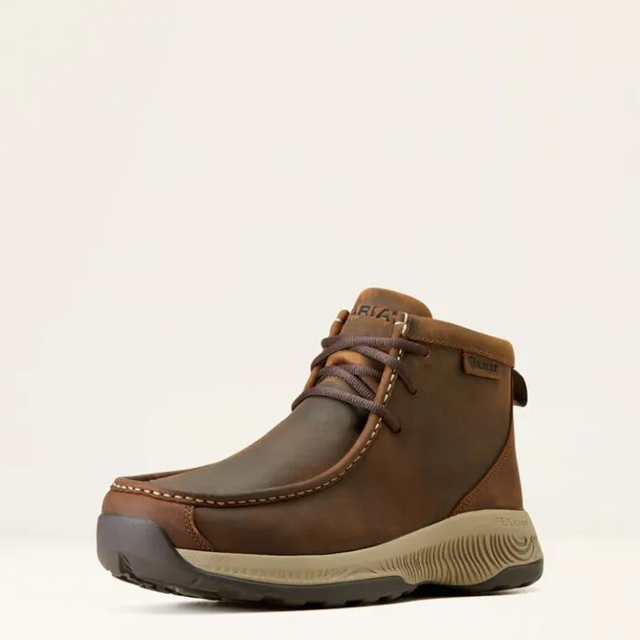 Ariat Western Boots Men Spitfire All Terrain Oily Distressed Tan