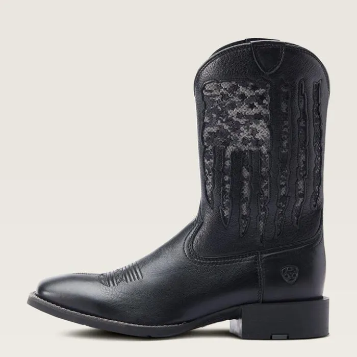 Ariat Western Boots Men Sport My Country VentTEK Western Boot Black Deertan Ariat Western Boots Men Sport My Country VentTEK Western Boot Black Deertan