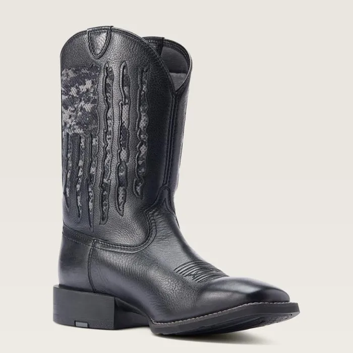 Ariat Western Boots Men Sport My Country VentTEK Western Boot Black Deertan Ariat Western Boots Men Sport My Country VentTEK Western Boot Black Deertan