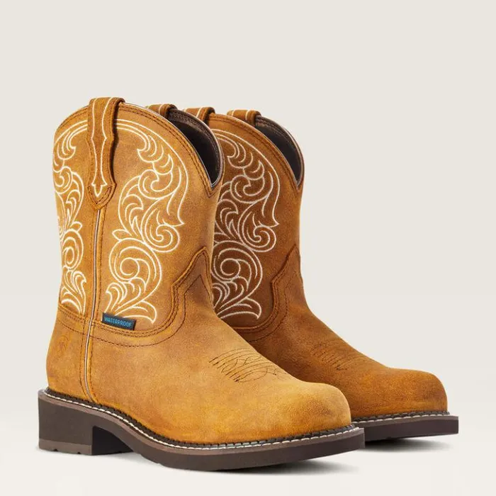 Ariat Western Boots Women Fatbaby Heritage Waterproof Western Boot Ginger Spice Ariat Western Boots Women Fatbaby Heritage Waterproof Western Boot Ginger Spice