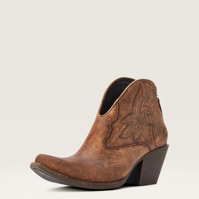 Ariat Western Boots Women Layla Western Boot Naturally Distressed Brown