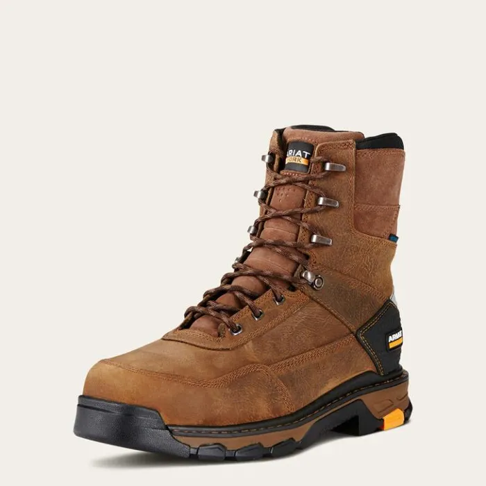 Ariat Work Boots Men Intrepid 8034 Waterproof Composite Toe Work Boot Rye Brown