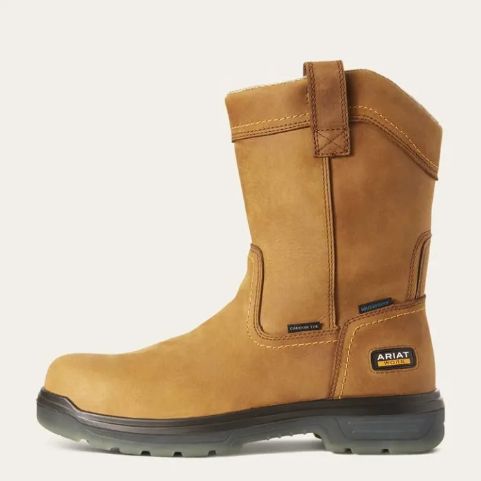 Ariat Work Boots Men Turbo PullOn Waterproof Carbon Toe Work Boot Aged Bark Ariat Work Boots Men Turbo PullOn Waterproof Carbon Toe Work Boot Aged Bark