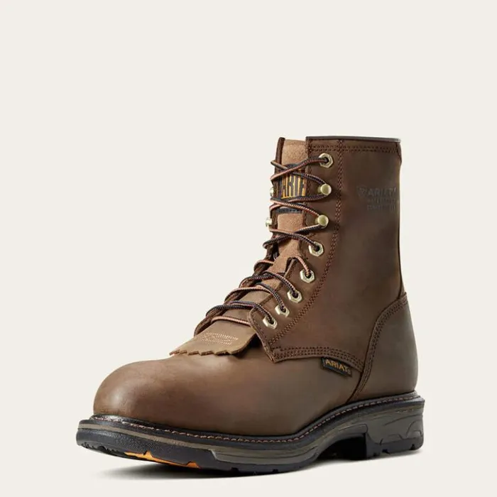 Ariat Work Boots Men WorkHog 8034 Waterproof Composite Toe Work Boot Oily Distressed Brown Ariat Work Boots Men WorkHog 8034 Waterproof Composite Toe Work Boot Oily Distressed Brown