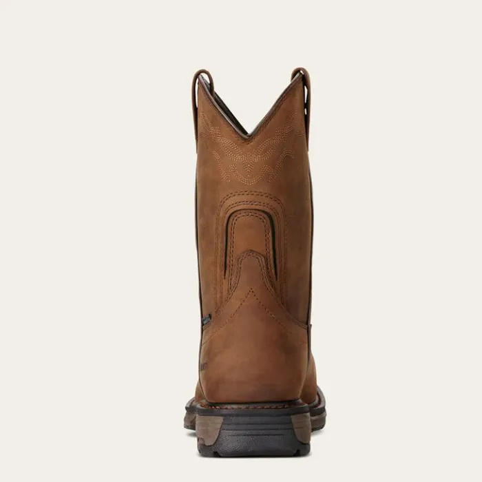 Ariat Work Boots Men WorkHog Wellington Waterproof Composite Toe Work Boot Oily Distressed Brown Ariat Work Boots Men WorkHog Wellington Waterproof Composite Toe Work Boot Oily Distressed Brown