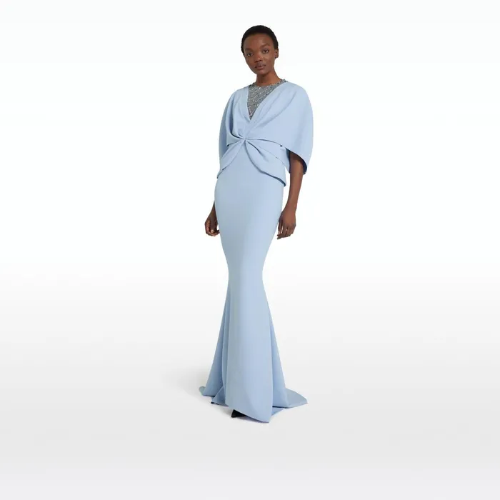 Asin Soft Sky Long Dress Women Safiyaa Dresses