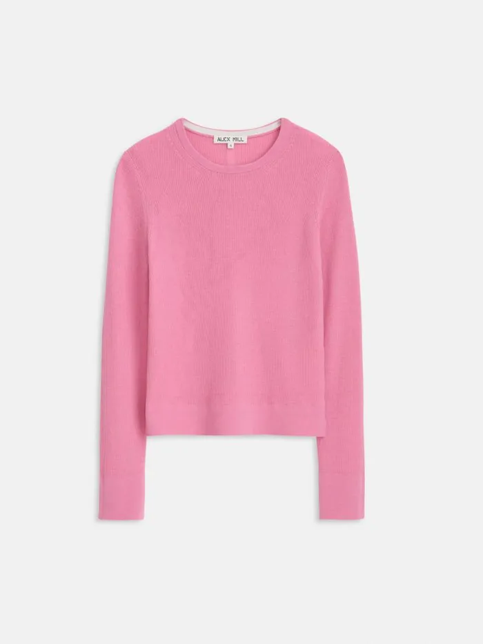 Ava Sweater Tee Pink Women Alex Mill Sweaters