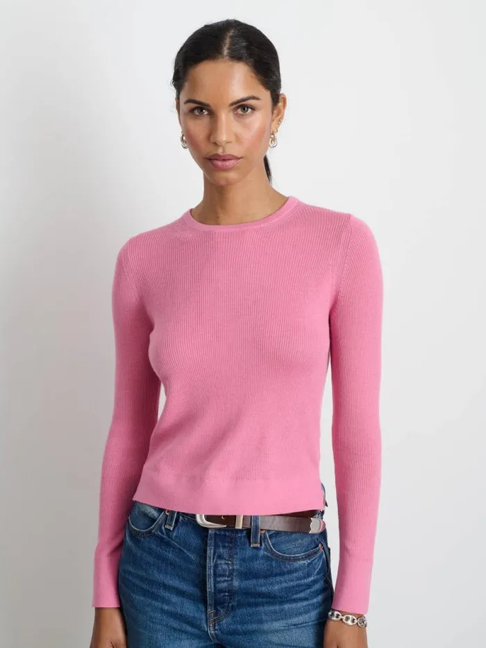 Ava Sweater Tee Pink Women Alex Mill Sweaters Ava Sweater Tee Pink Women Alex Mill Sweaters