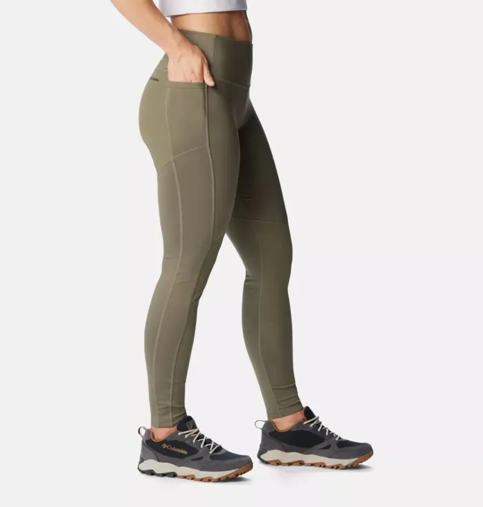 Back Beauty Warm Hybrid Leggings Stone Green Womens Columbia Sportswear Leggings Back Beauty Warm Hybrid Leggings Stone Green Womens Columbia Sportswear Leggings
