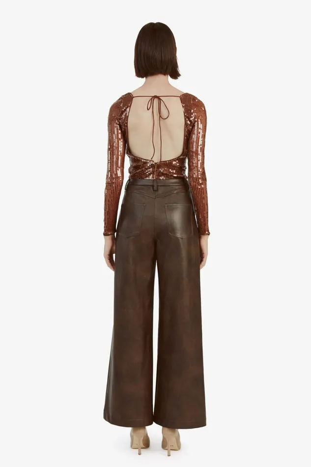 Bardot Bodysuits Brenna Sequin Bodysuit In Chocolate Chocolate 8211 Women Bardot Bodysuits Brenna Sequin Bodysuit In Chocolate Chocolate 8211 Women