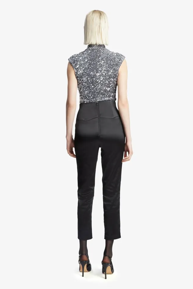 Bardot Bodysuits Kelso Velvet Sequin Bodysuit In Silver Silver 8211 Women Bardot Bodysuits Kelso Velvet Sequin Bodysuit In Silver Silver 8211 Women