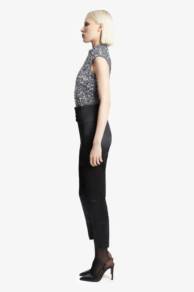 Bardot Bodysuits Kelso Velvet Sequin Bodysuit In Silver Silver 8211 Women Bardot Bodysuits Kelso Velvet Sequin Bodysuit In Silver Silver 8211 Women