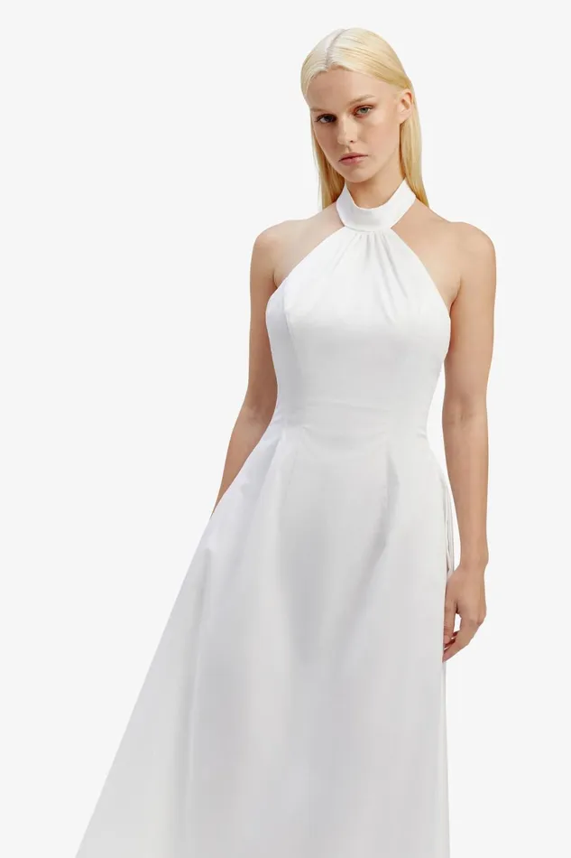 Bardot Day To Night Dresses Genevieve Poplin Midi Dress In Orchid White Orchid White 8211 Women Bardot Day To Night Dresses Genevieve Poplin Midi Dress In Orchid White Orchid White 8211 Women