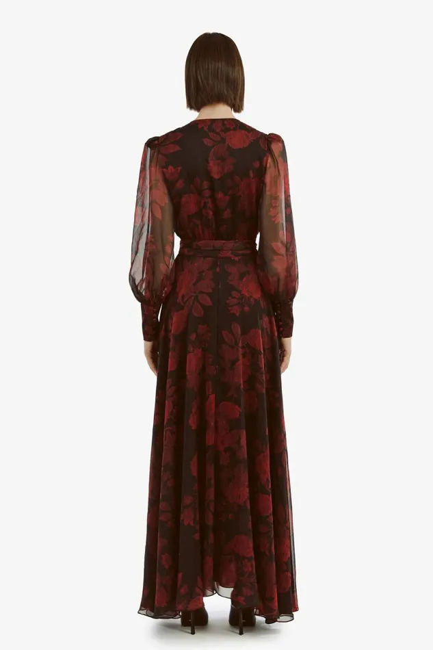 Bardot Day To Night Dresses Lucianna Maxi Wrap Dress In Red Floral Red Floral 8211 Women Bardot Day To Night Dresses Lucianna Maxi Wrap Dress In Red Floral Red Floral 8211 Women