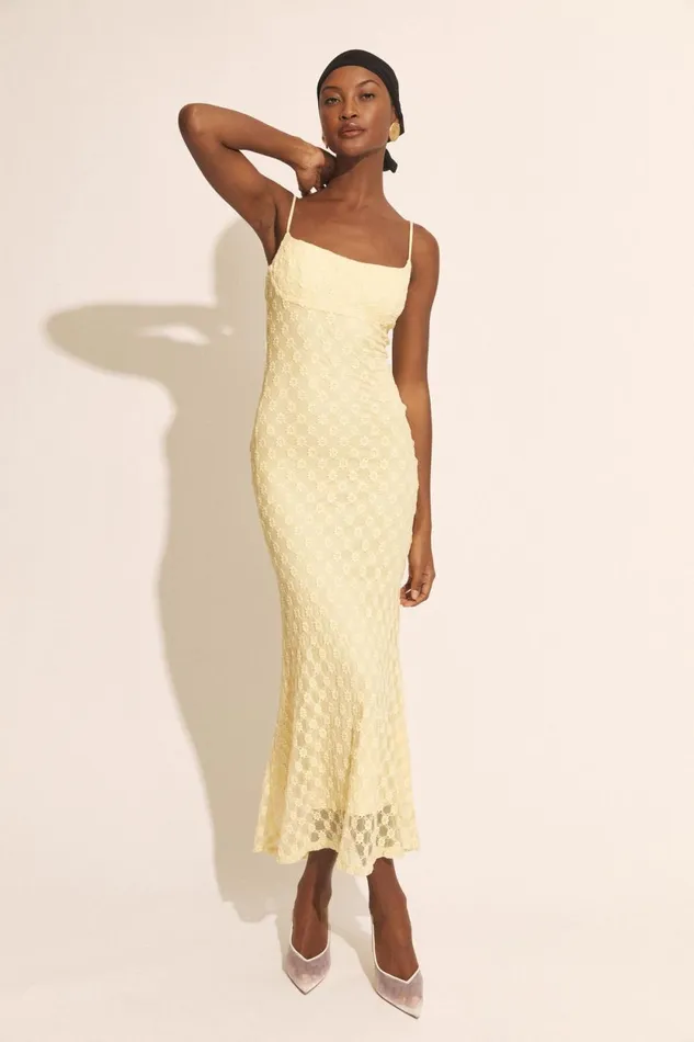 Bardot Occasion Dresses Adoni Mesh Midi Dress In Canary Yellow Canary Yellow 8211 Women Bardot Occasion Dresses Adoni Mesh Midi Dress In Canary Yellow Canary Yellow 8211 Women