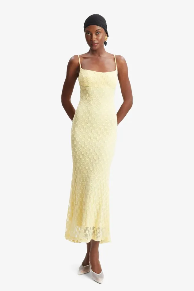 Bardot Occasion Dresses Adoni Mesh Midi Dress In Canary Yellow Canary Yellow 8211 Women Bardot Occasion Dresses Adoni Mesh Midi Dress In Canary Yellow Canary Yellow 8211 Women
