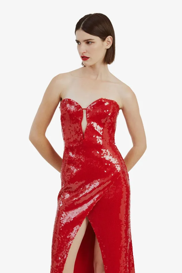Bardot Party Dresses Antigone Sequin Midi Dress In Deep Red Deep Red 8211 Women Bardot Party Dresses Antigone Sequin Midi Dress In Deep Red Deep Red 8211 Women
