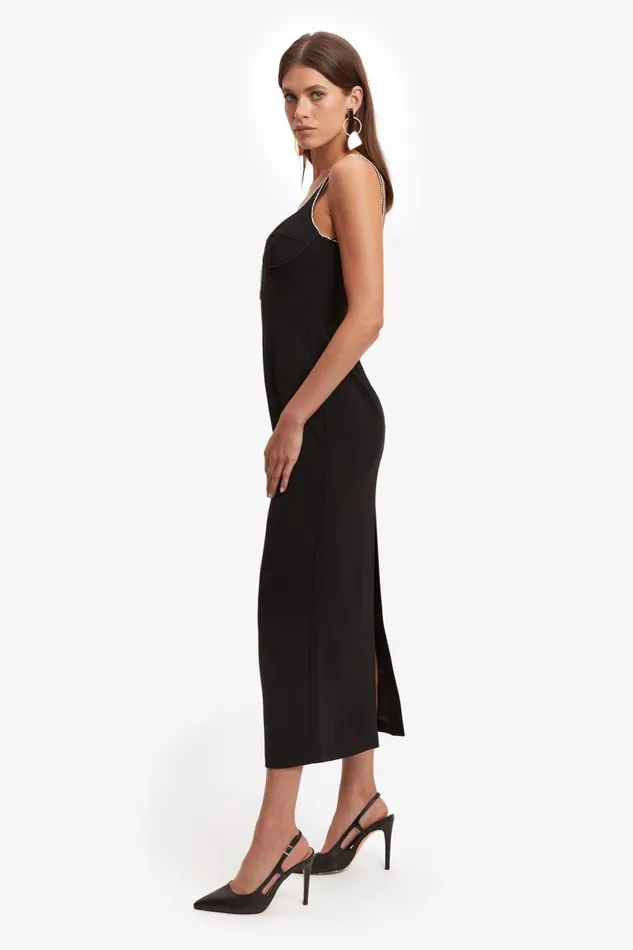 Bardot Party Dresses Brooklyn Diamonte Midi Dress In Black Black 8211 Women Bardot Party Dresses Brooklyn Diamonte Midi Dress In Black Black 8211 Women