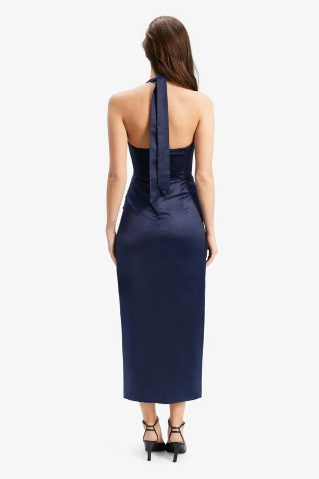 Bardot Party Dresses Lorelai Midi Dress In Navy Navy 8211 Women Bardot Party Dresses Lorelai Midi Dress In Navy Navy 8211 Women