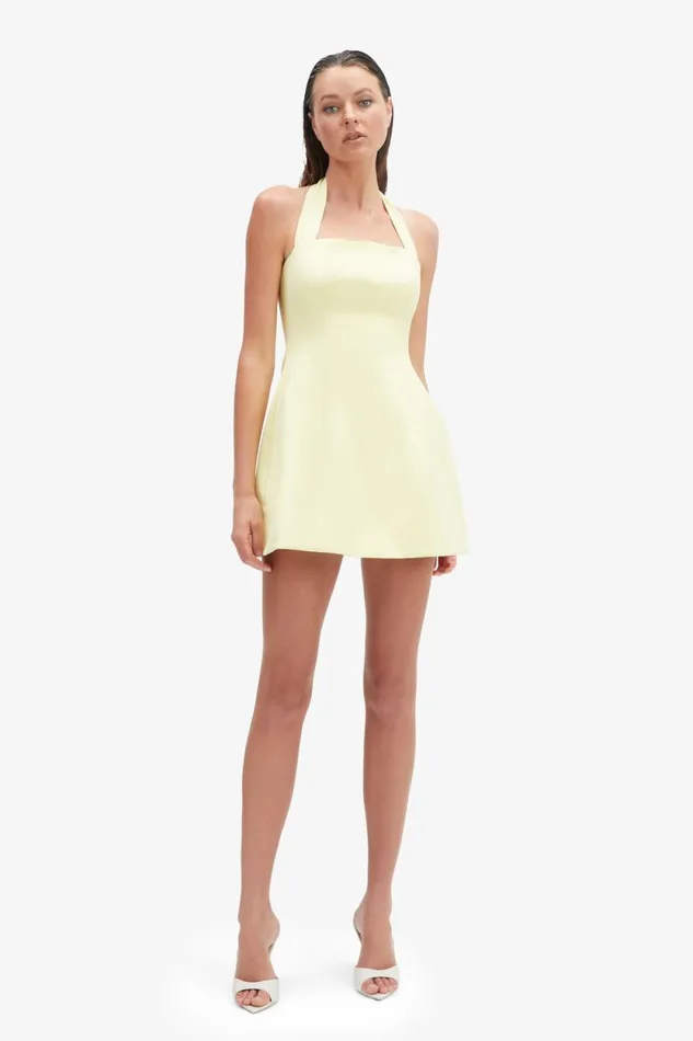 Bardot Party Dresses Nevelle Hourglass Halter Dress In Canary Yellow Canary Yellow 8211 Women Bardot Party Dresses Nevelle Hourglass Halter Dress In Canary Yellow Canary Yellow 8211 Women