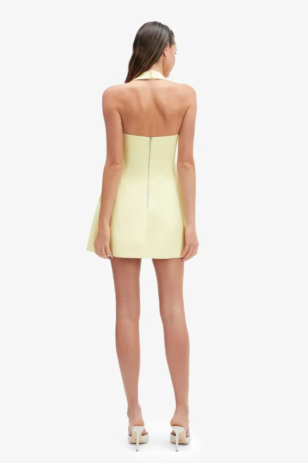 Bardot Party Dresses Nevelle Hourglass Halter Dress In Canary Yellow Canary Yellow 8211 Women Bardot Party Dresses Nevelle Hourglass Halter Dress In Canary Yellow Canary Yellow 8211 Women