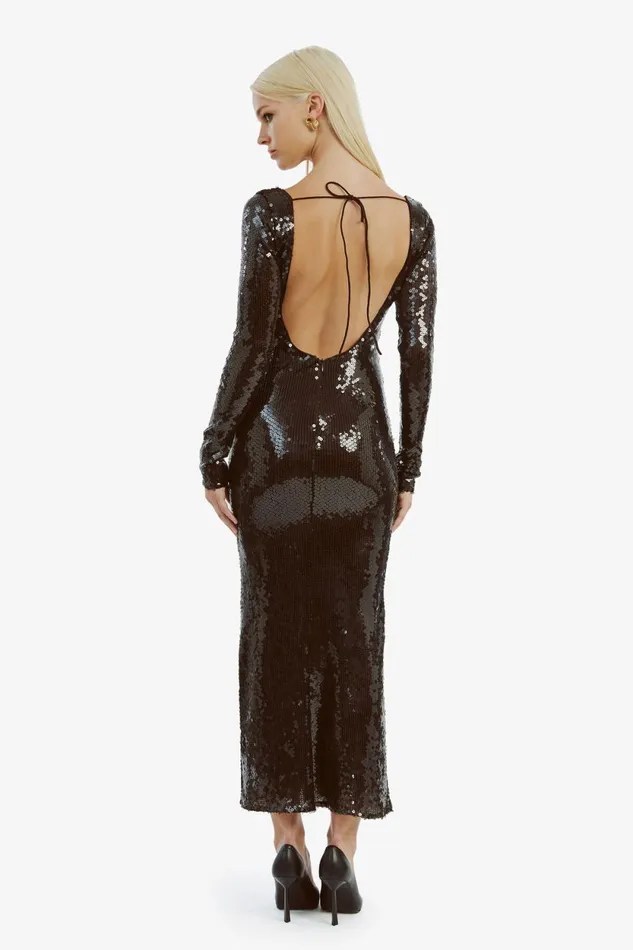 Bardot Party Dresses Verona Sequin Maxi Dress In Dark Chocolate Dark Chocolate 8211 Women Bardot Party Dresses Verona Sequin Maxi Dress In Dark Chocolate Dark Chocolate 8211 Women