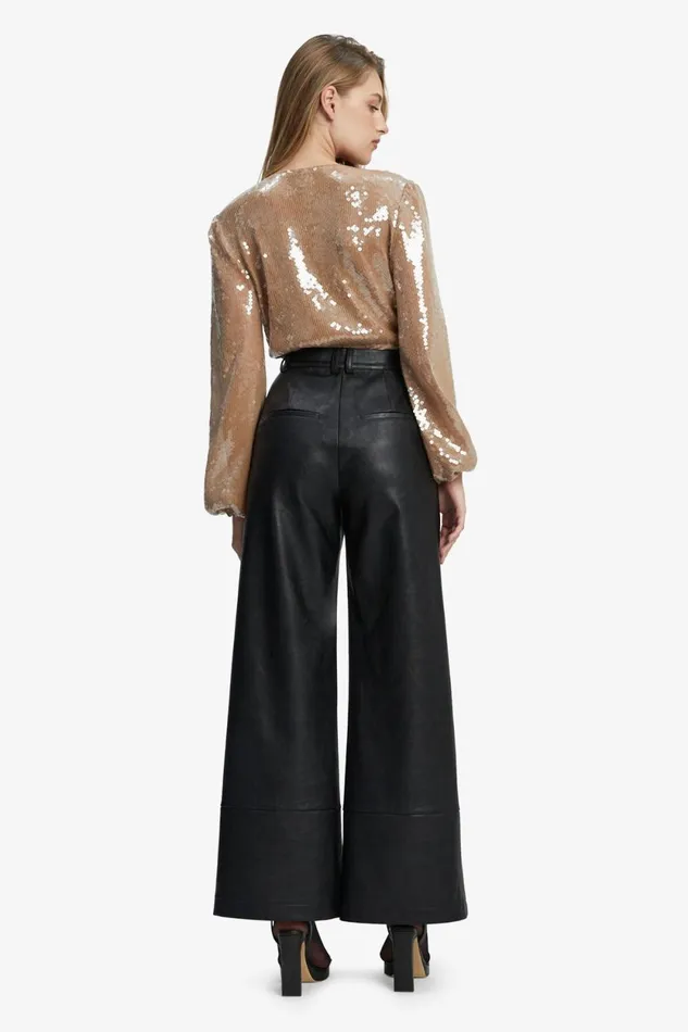 Bardot Party Tops Verona Sequin Wrap Bodysuit In Nude Nude 8211 Women Bardot Party Tops Verona Sequin Wrap Bodysuit In Nude Nude 8211 Women