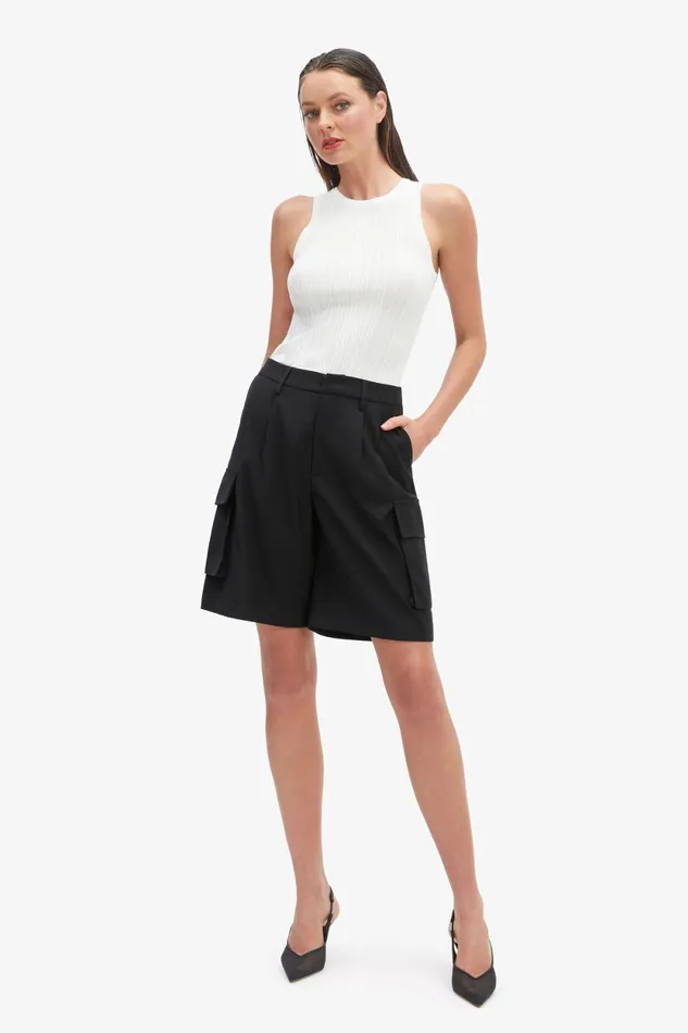 Bardot Shorts Blair Tailored Short In Black Black 8211 Women Bardot Shorts Blair Tailored Short In Black Black 8211 Women