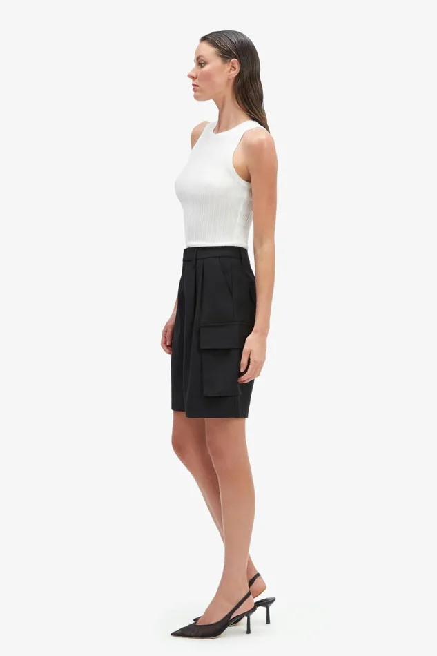 Bardot Shorts Blair Tailored Short In Black Black 8211 Women Bardot Shorts Blair Tailored Short In Black Black 8211 Women