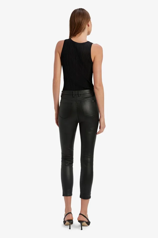 Bardot Skinny Jean Khloe Crop Coated Jeans In Black Black 8211 Women Bardot Skinny Jean Khloe Crop Coated Jeans In Black Black 8211 Women