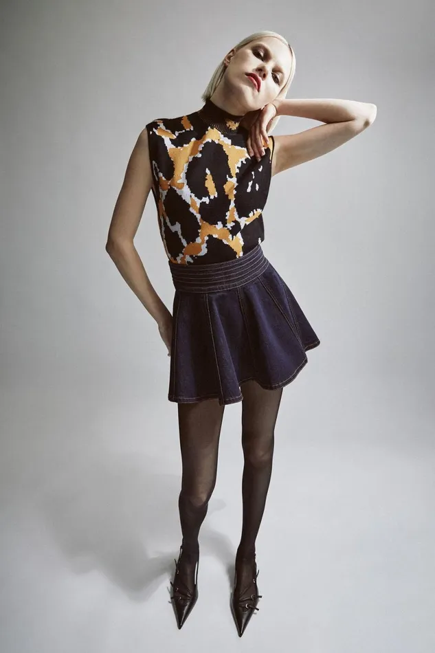 Bardot Skirts Aruba Denim Mini Skirt In Dark Dark 8211 Women