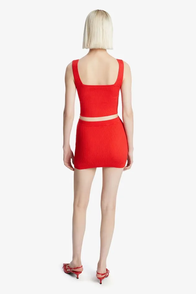 Bardot Skirts Sarita Knit Skirt In Deep Red Deep Red 8211 Women Bardot Skirts Sarita Knit Skirt In Deep Red Deep Red 8211 Women