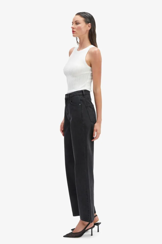 Bardot Wide Jean Cindy Wide Full Leg Jeans In Washed Black Washed Black 8211 Women Bardot Wide Jean Cindy Wide Full Leg Jeans In Washed Black Washed Black 8211 Women
