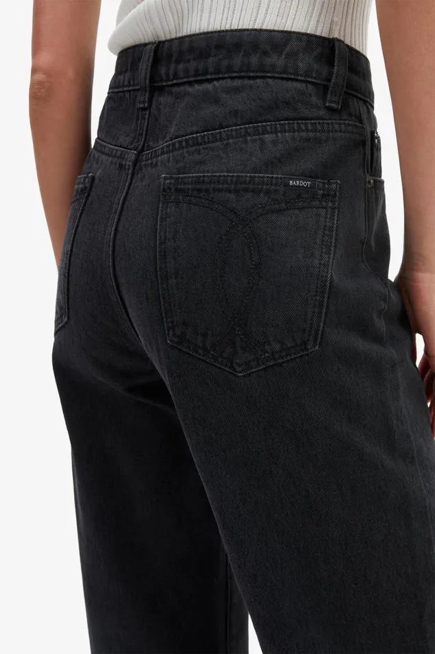 Bardot Wide Jean Cindy Wide Full Leg Jeans In Washed Black Washed Black 8211 Women Bardot Wide Jean Cindy Wide Full Leg Jeans In Washed Black Washed Black 8211 Women