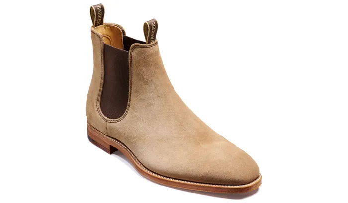 Barker Shoes Mens Boots Mansfield 8211 Taupe Suede 8211 Men