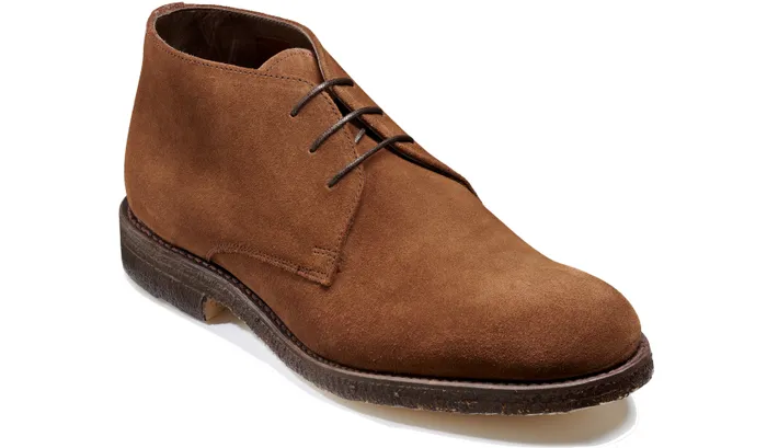Barker Shoes Mens Boots Navona 8211 Castagnia Suede 8211 Men