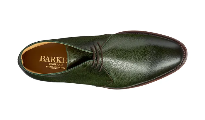 Barker Shoes Mens Boots Orkney 8211 Green Grain 8211 Men