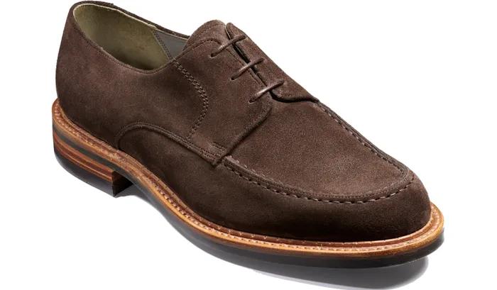 Barker Shoes Mens Derbys Wilson 8211 Bitter Chocolate Suede 8211 Men