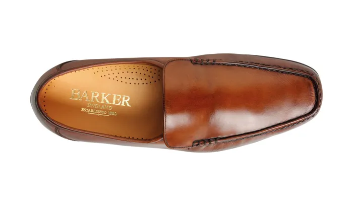 Barker Shoes Mens Loafers Javron 8211 Brown Burnished Calf 8211 Men