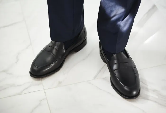 Barker Shoes Mens Loafers Portsmouth 8211 Black Calf 8211 Men
