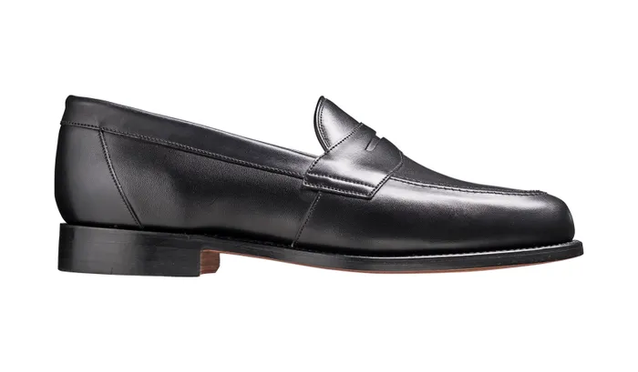 Barker Shoes Mens Loafers Portsmouth 8211 Black Calf 8211 Men
