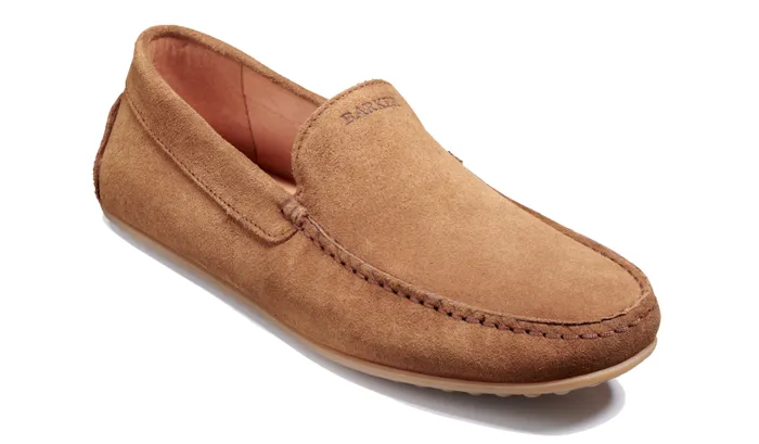 Barker Shoes Mens Loafers Stirling 8211 Camel Suede 8211 Men