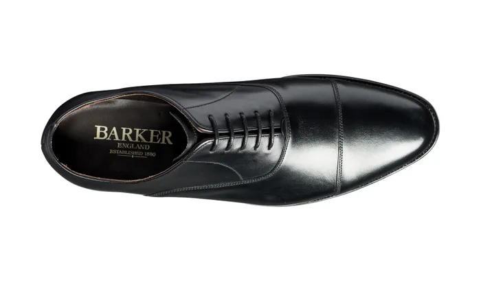 Barker Shoes Mens Oxfords Duxford 8211 Black Calf 8211 Men