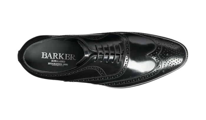 Barker Shoes Mens Oxfords Hampstead 8211 Black Calf 8211 Men