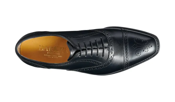 Barker Shoes Mens Oxfords St Ives 8211 Black Calf 8211 Men