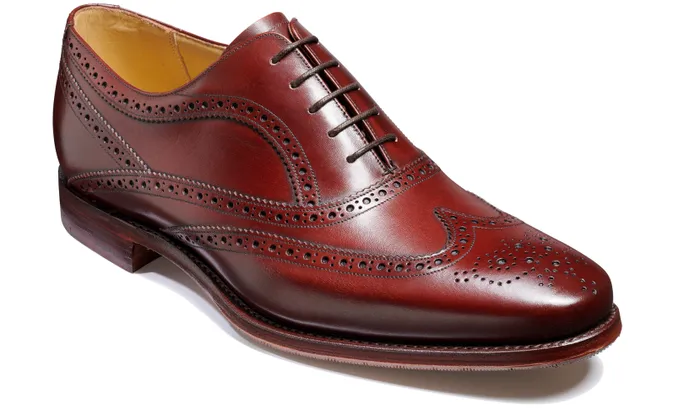 Barker Shoes Mens Oxfords Turing 8211 Cherry Calf 8211 Men